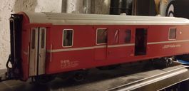 Eisenbahnwagen RhB D 4214 Modellbahn rot guter Zustand
