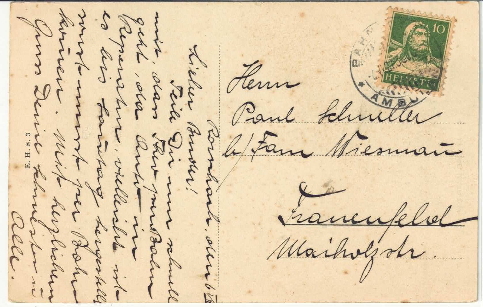 Cartoline postali: Rorschach - Protestantische Kirche – Usato da Ettingen venduto da Kartenplanet 1