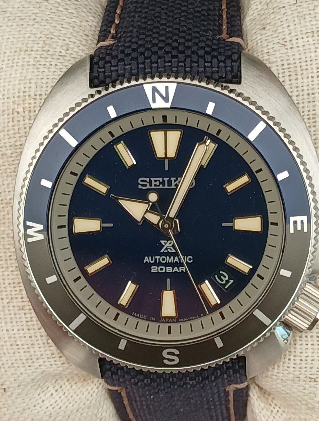 Seiko Orologi: Seiko Prospect SRPG15J-8 Land Tortoise Blue Automatic Diver – Nuovo e nell'imballaggio originale da St-Cergue venduto da gar_x2b7 3