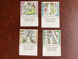 Schweiz 2000 Satz Pro Patria Ortsbilder 1.Tag TAB Zweck FR