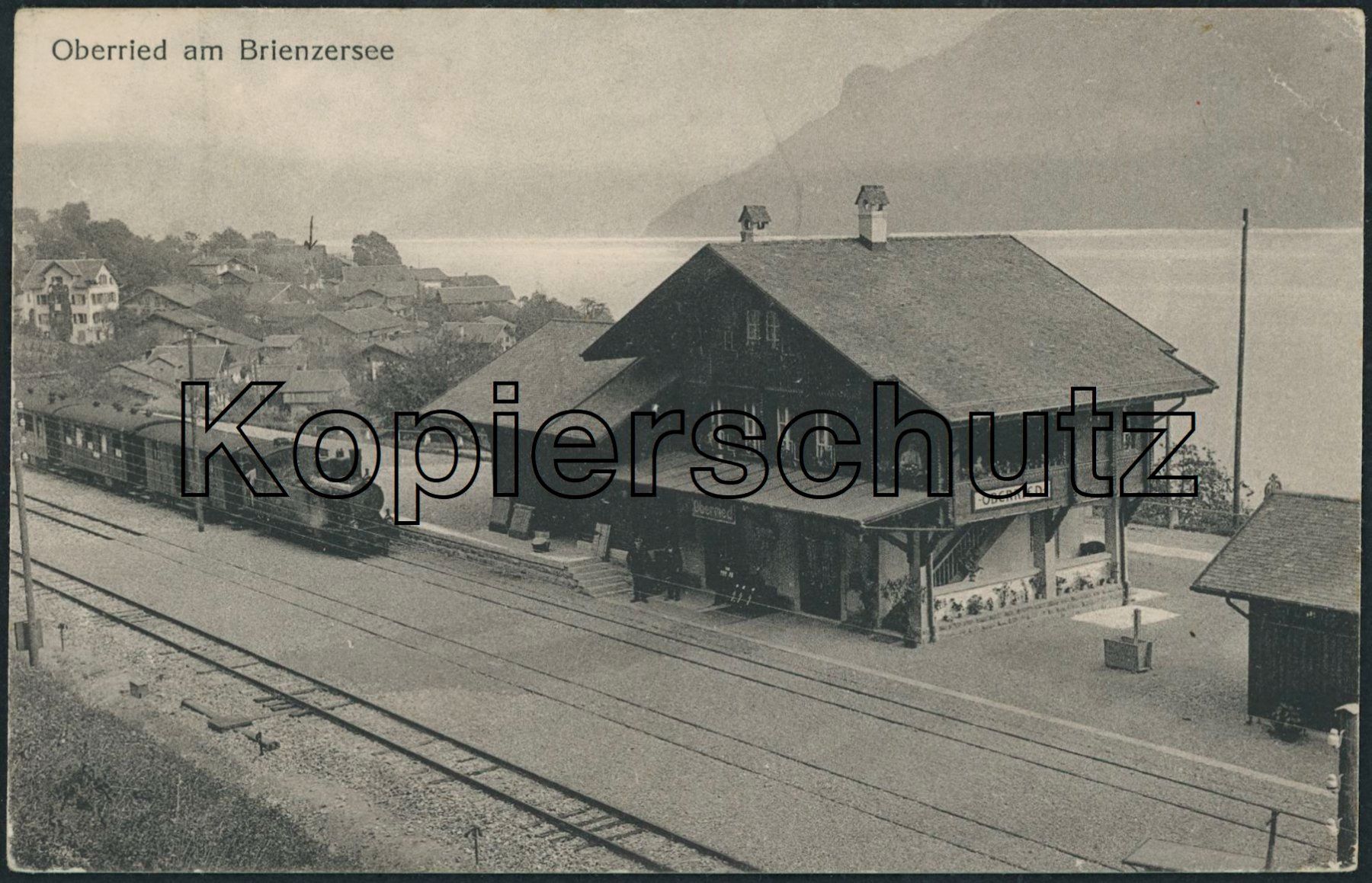 Cartoline postali: BE Oberried - Bahnhof - Bahn – Usato da Schindellegi venduto da leecollect