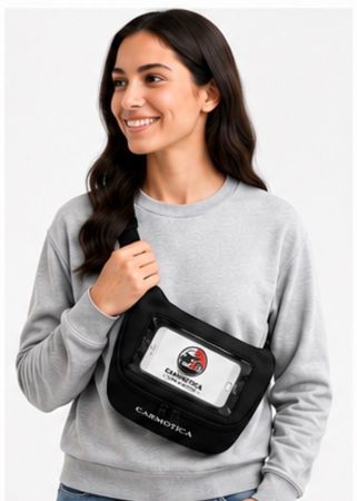 Motorrad- & Crossbody-Tasche mit Touchscreen-Fenster