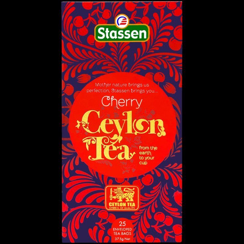 Cibi & Specialità: Stassen - Cherry Tea - Gastro-Teebeutel – Nuovo e nell'imballaggio originale da Gampelen venduto da Geschenkxy 1
