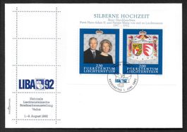 Liechtenstein FDC Block 982 LIBA ET 1.6.1992