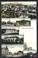 Herisau, Ortsansicht, Kirche und Markt, 