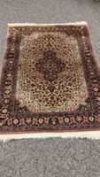 Seiden Orientteppich handgeknüpft 157x105 cm guter Zustand
