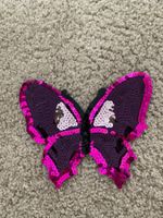 Aufnäher Paietten Schmetterling gross neu