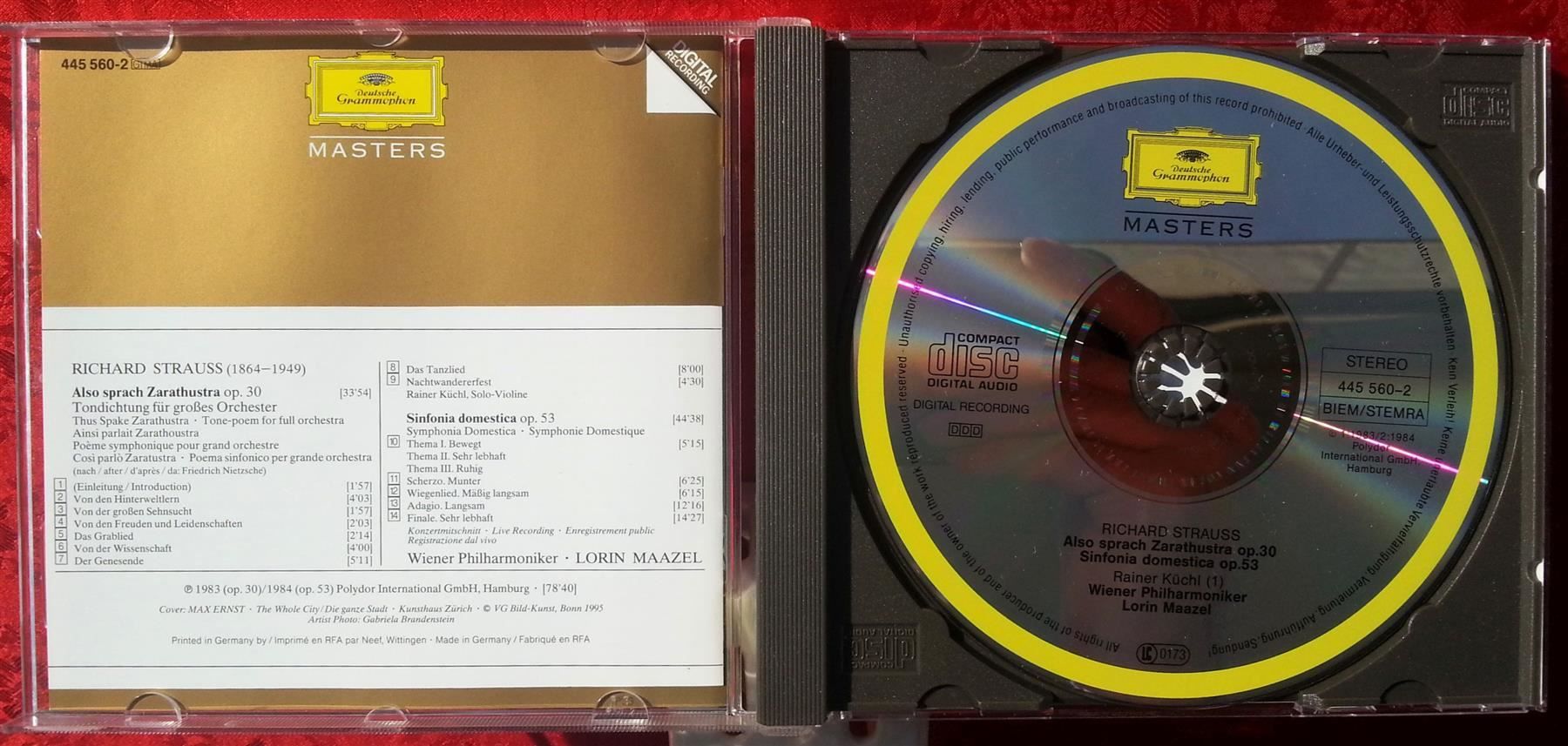 CD: CD ALSO SPRACH ZARATHUSTRA – Usato da Oberriet SG venduto da Manick 1
