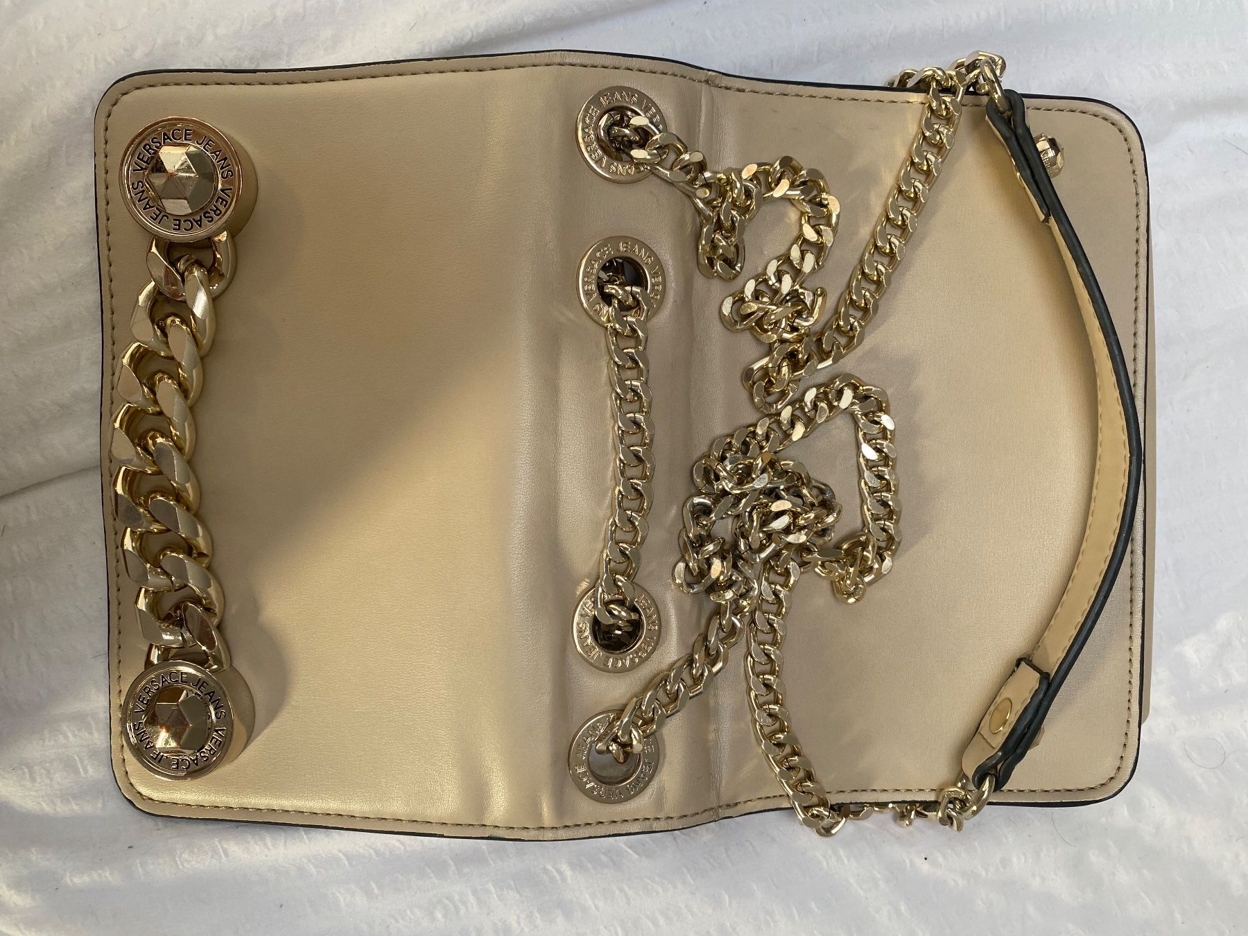 Versace Borse da donna: Versace Jeans Couture Tasche Beige/Crem – Usato da Rorschach venduto da Lauraq12 3