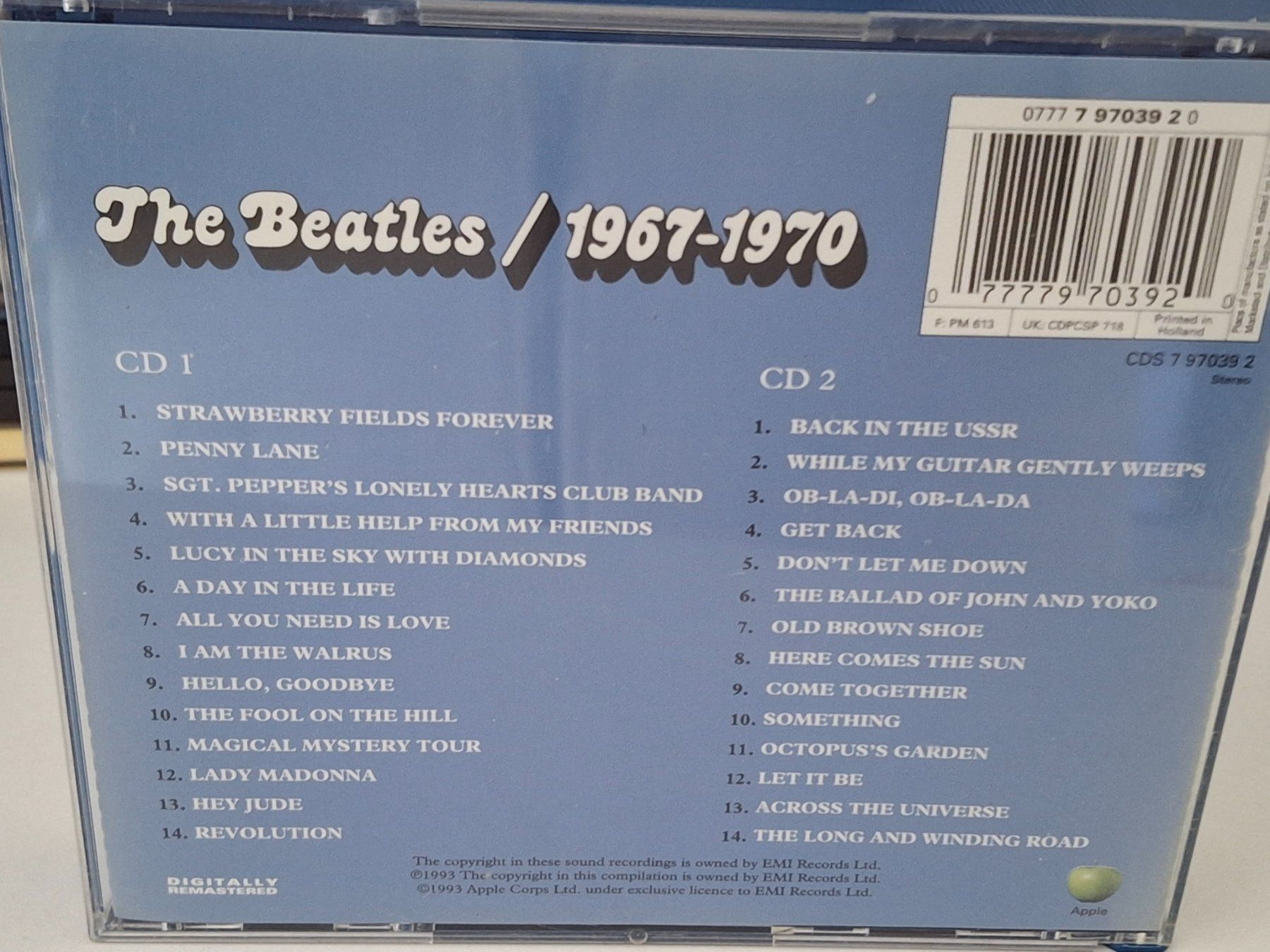 CD: CD The Beatles - 1967-1970 - – Usato da Aarberg venduto da Jackup1 1