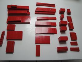 Lego diverse, teile Bausteine 1.220 kg Netto (rot)