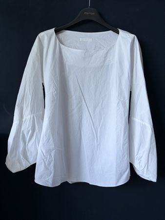 Sehr schöne lichtweisse SUSANNE BOMMER Bluse 100% Baumwolle