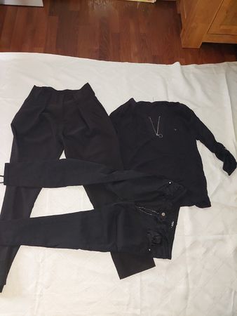 Damen Kleider Set Schwarz Grösse XL 3 teilig