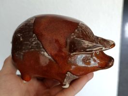 Vintage Keramik Schwein Sparkasse