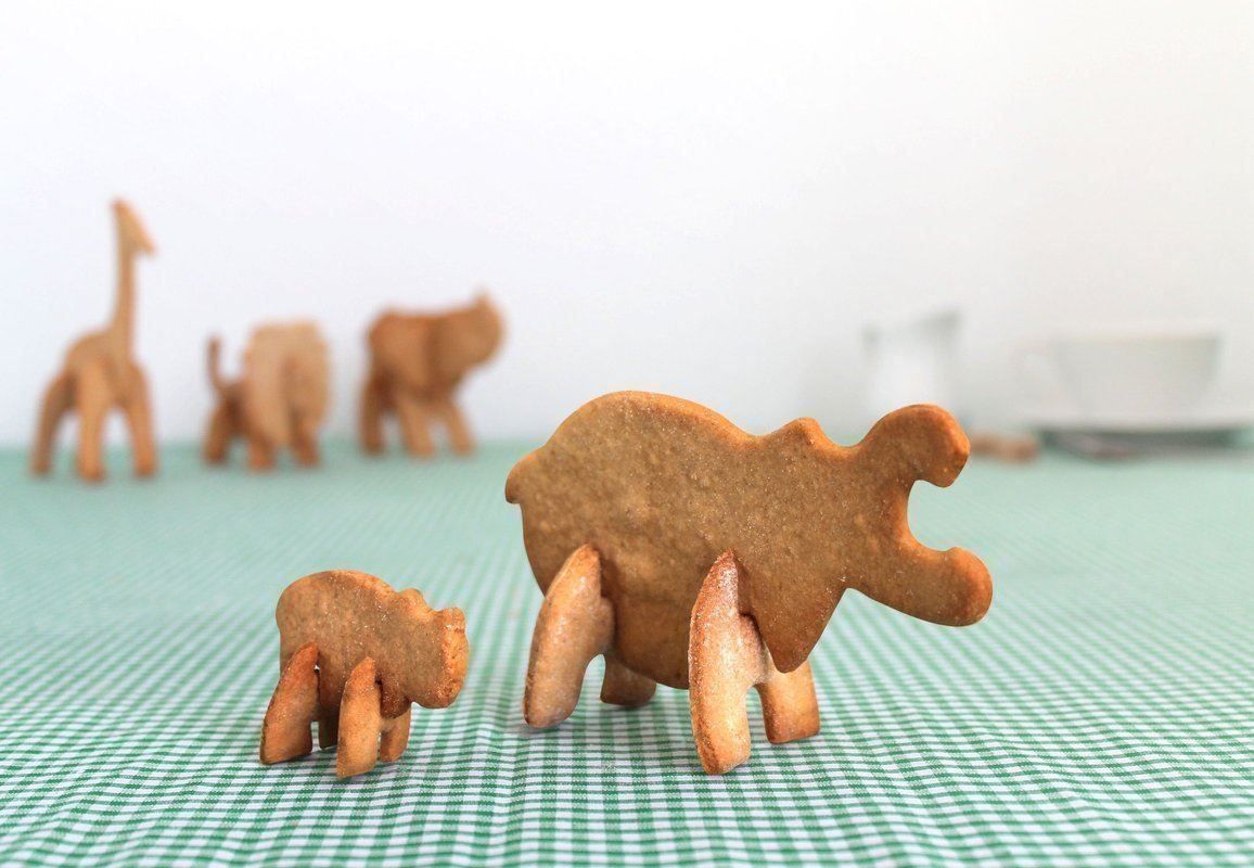 Teglie da forno: 3D Safari Cookie Cutters 2er-Set Löwe + Nilpferd – Nuovo e nell'imballaggio originale da Schwyz venduto da mucholoco 2