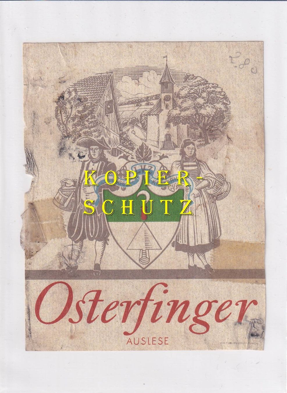 Papiere: Etikette - Osterfinger Auslese /bd – Gebraucht aus Hombrechtikon von Rudolf07
