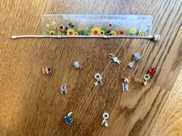 Pandora 20 cm mit 10 Charms