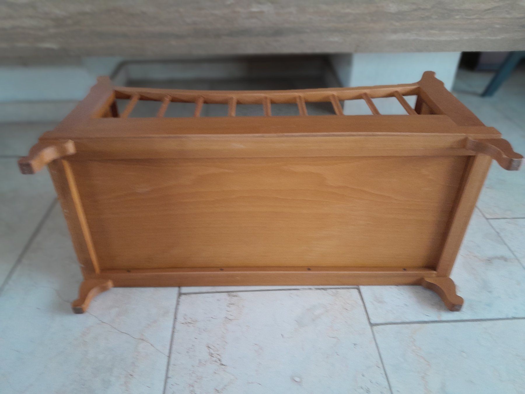 Betten: Appenzeller Kinderbett, Puppenbett, 1956 Buche massiv, 62 cm – Gebraucht aus Schwarzenbach SG von utschu09 8