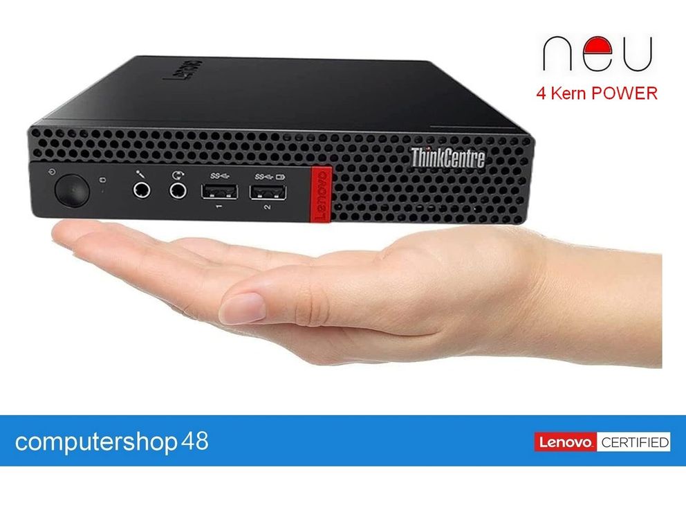 Lenovo business pc tiny 4kern power 3 30ghz 8g ssd 256 neu kaufen auf
