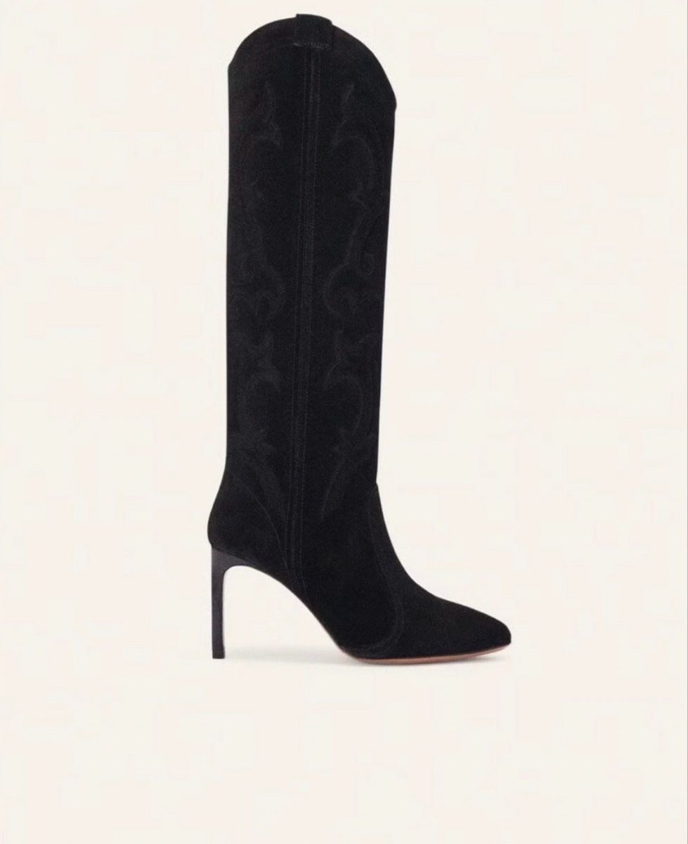 Ba&Sh Scarpe da donna: Black Suede Western Boots - Elegant Style - Size 38 – Nuovo (secondo la descrizione) da Bazenheid venduto da hat_96