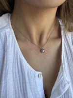 Gucci Icon Ball Pendent Halskette 18k Weissgold