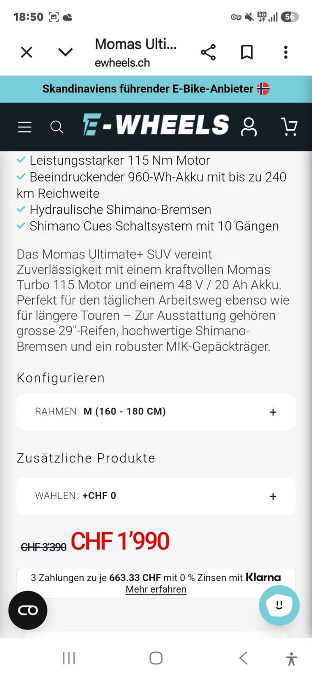 Momabikes Vélos: E-Bike Mamos – D'occasion à Wittinsburg par Badine01 6