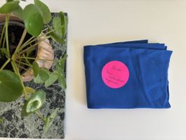Bündchen Stoffschlauch blau 40 cm Breite neu und ungewaschen