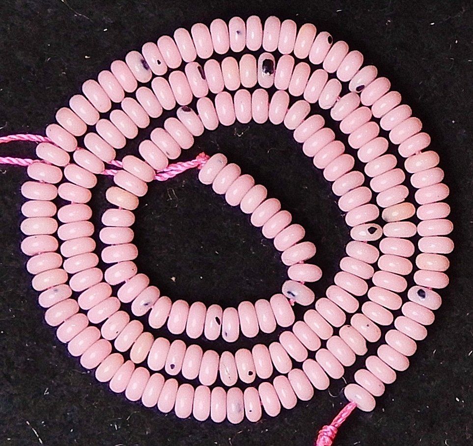 Catenine: 1 Strang echte Peruvian Opal Rondellen Perlen 4 x 2 mm – Nuovo (secondo la descrizione) da Müllheim Dorf venduto da GUENI01