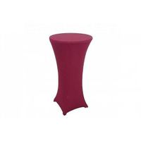 Stehtischhusse Tischhusse Bezug Stretch Ø 60cm bordeaux