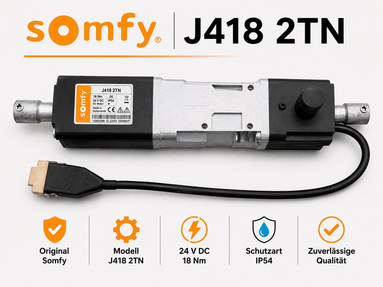 Somfy Tende da sole: Somfy J418 2TN absolute Neuware Storenmotor – Nuovo e nell'imballaggio originale da Zürich venduto da Shalashaska