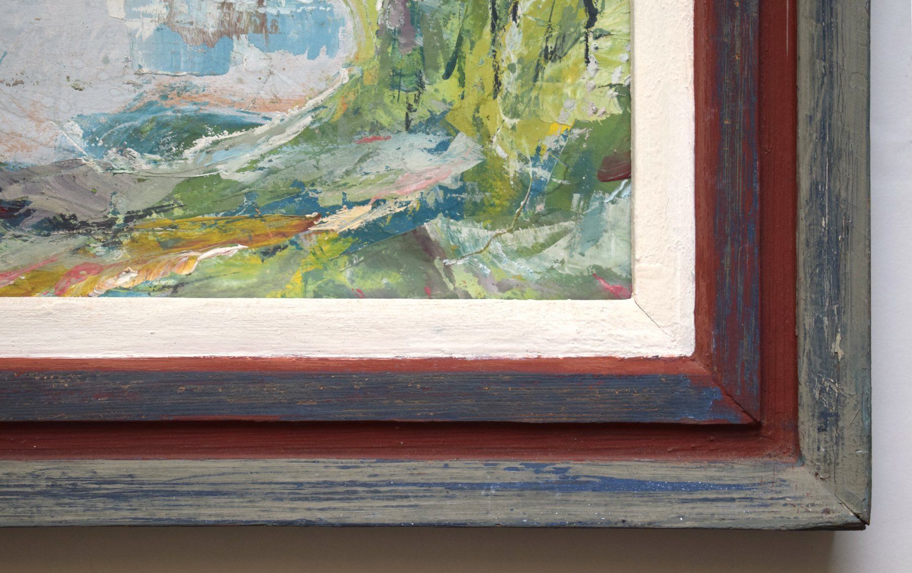 Dipinti: Expressive Landschaft Landschaftsgemälde Rahmen Shabby Chic – Usato da Zürich venduto da kunstarchiv.online 8