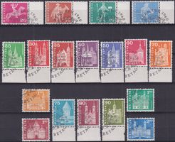 1960-68 Nr.355-372 (Baudenkmäler) + Motive +Ersttagsstempel