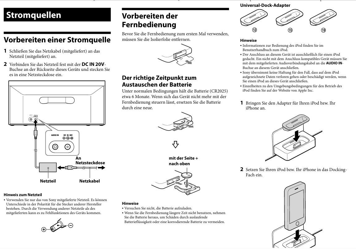 Docking station: SONY Audio Docking System RDP-X50iP – Nuovo (secondo la descrizione) da Winterthur venduto da Green-Future 7
