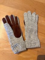 Handschuhe grau beige braun Gr.7 guter Zustand