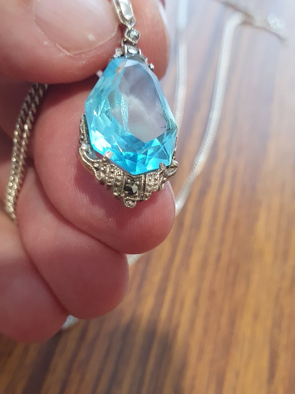 Anhänger: Jugendstil Schatz inklusive Silberkette – Gebraucht aus Wohlen AG von palmsprings 3