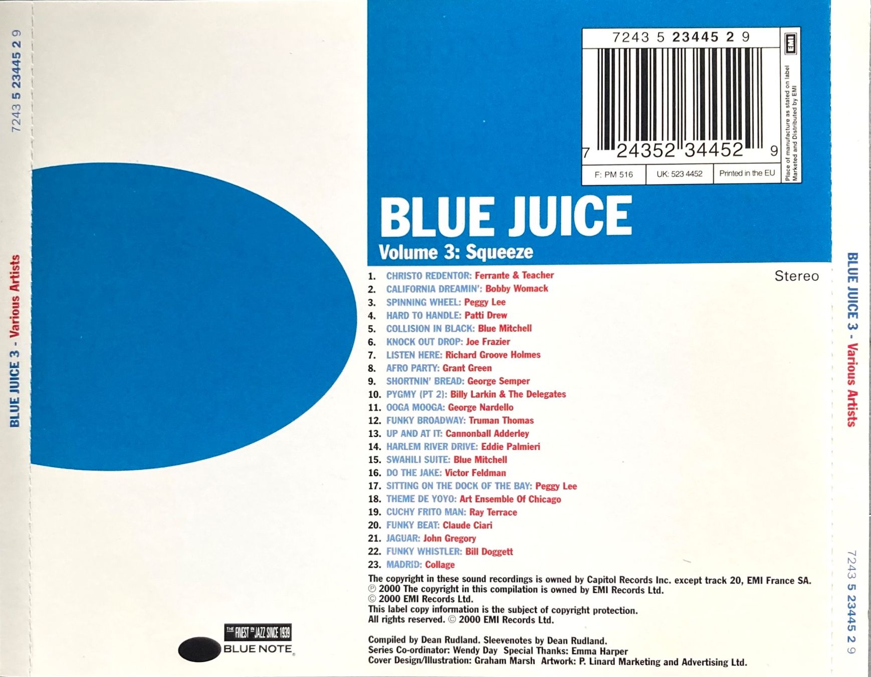 Dischi in vinile: DIVERS ARTISTES - BLUE JUICE VOLUME 3 – Usato da Poliez-Pittet venduto da Newtown-Records 1