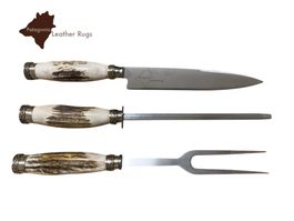Grillset mit Hirschhorn in Holzbox