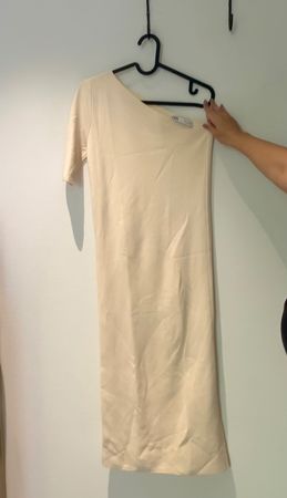 ZARA One shoulder midi dress