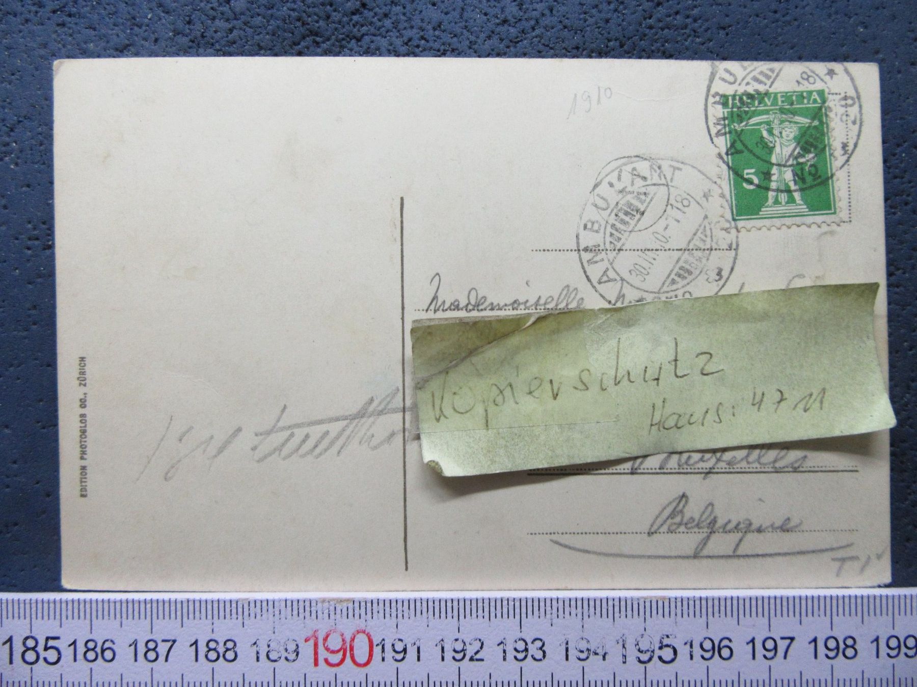 Cartoline postali: BELLINZONA 1910 TI AK – Usato da Ettingen venduto da Hausi4711 1