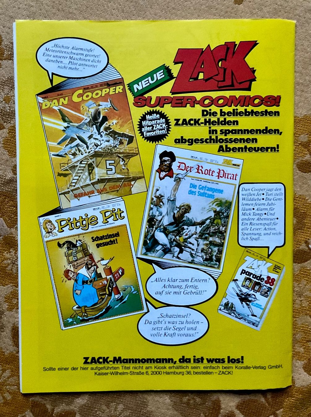Comics: Zack Heft Nr 25 von 1980 – Gebraucht aus Endingen von nathan05 9