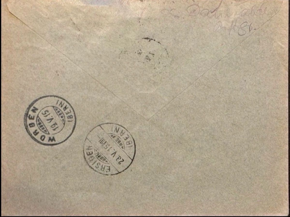 Tous les timbres: Alte Korrespondenz: Brief BERN - ERSIGEN 1915 – D'occasion à birsfelden par tim0444 1