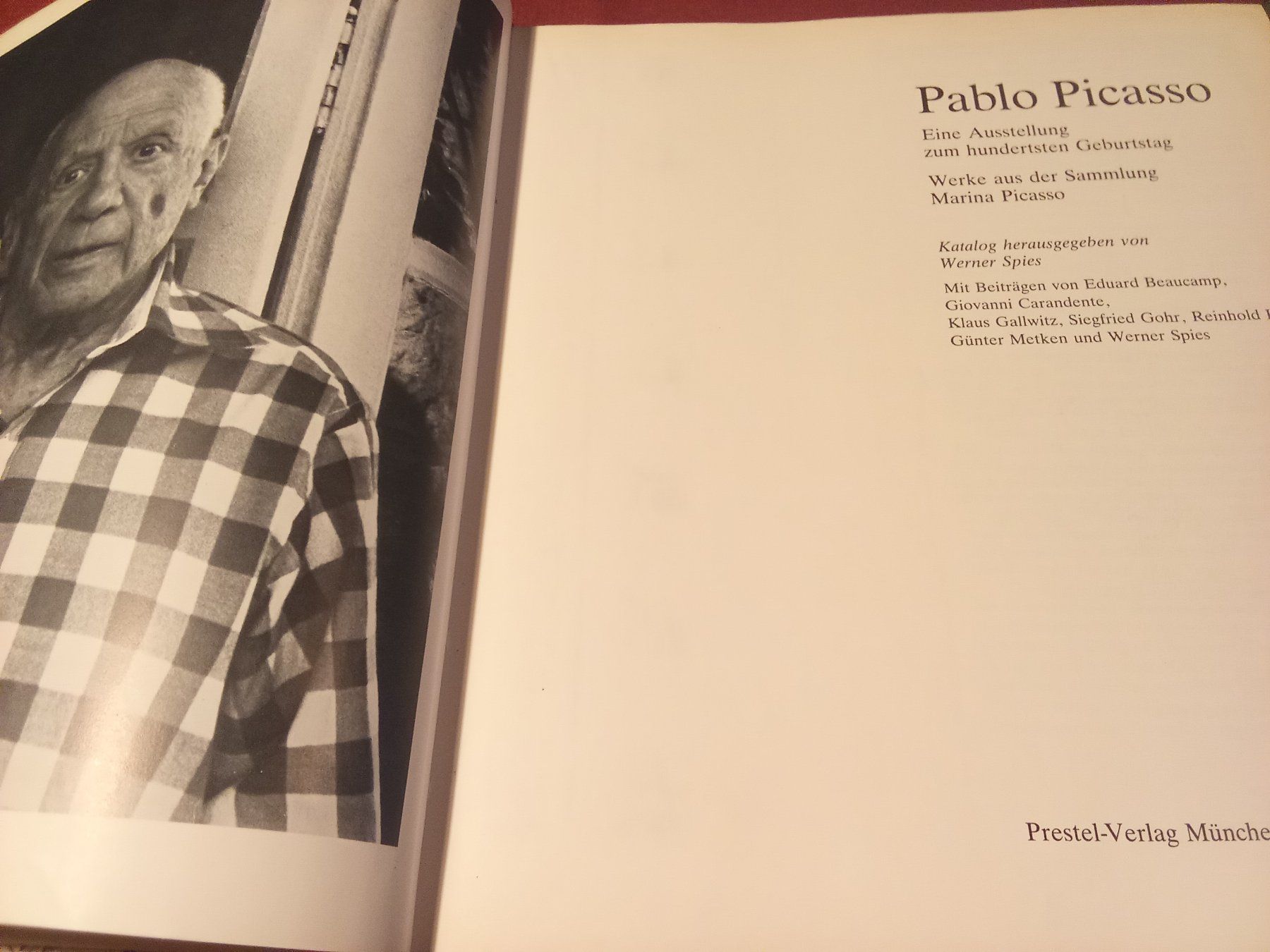 Libri: PABLO PICASSO 1981 - Sammlung Marina Picasso – Usato da Remetschwil venduto da Privatflohmi 1