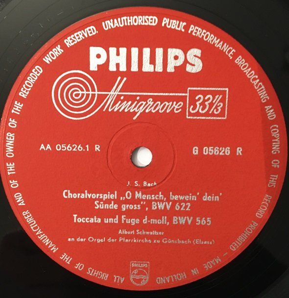 Dischi in vinile: Bach - Choralvorspiele (10'' LP, Albert Schweitzer) – Usato da Grüningen venduto da azulrojo 2