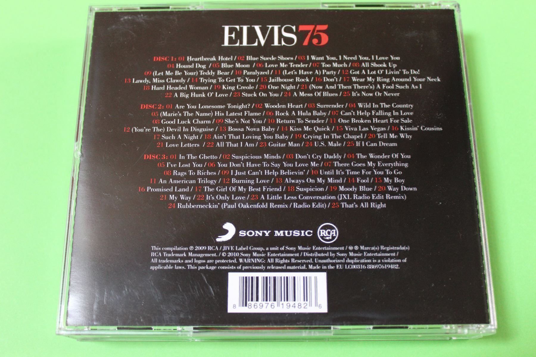 CD: Elvis Presley - Elvis 75 (3CD-Box) 2010!!! – Usato da Tübach venduto da JamesStone 3