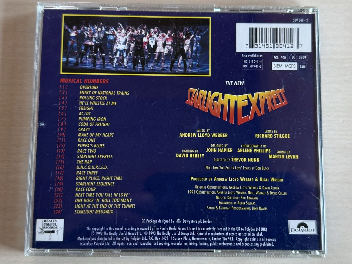 CDs: Starlight Express -  Musical CD Andrew Lloyd Webber – Gebraucht aus Oberried Brienz von Chyara 1