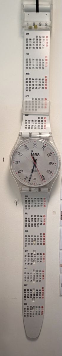 Swatch Orologi: Swatch maxi Wanduhr 1998 – Usato da Rheinfelden venduto da Cenicienta
