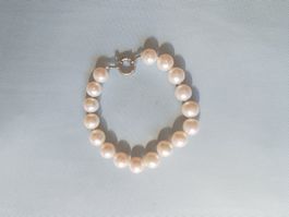 Armband grossen weissen Zuchtperlen / bracelet grosses perle