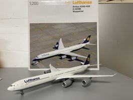Herpa 1:200 Lufthansa Airbus a340-600