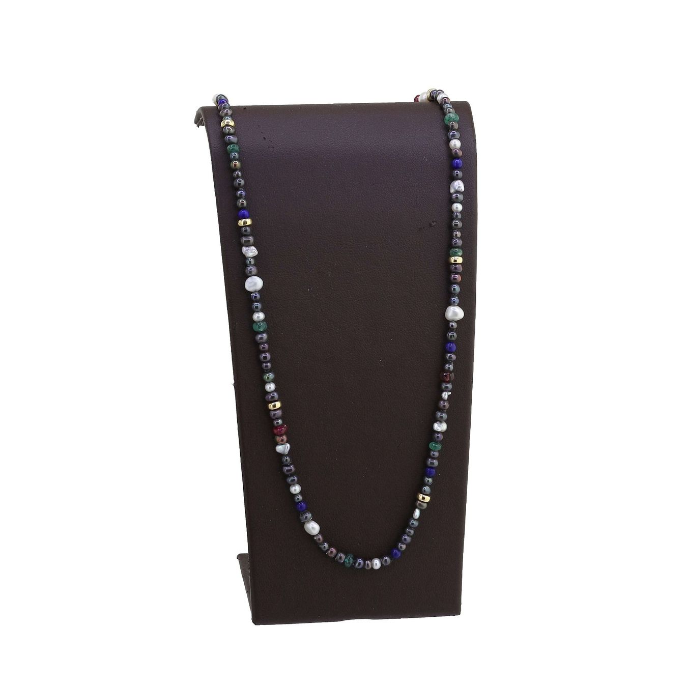 Catenine: Farbstein Perlen Halskette – Usato da Zürich venduto da Vintage-Jewellery 3