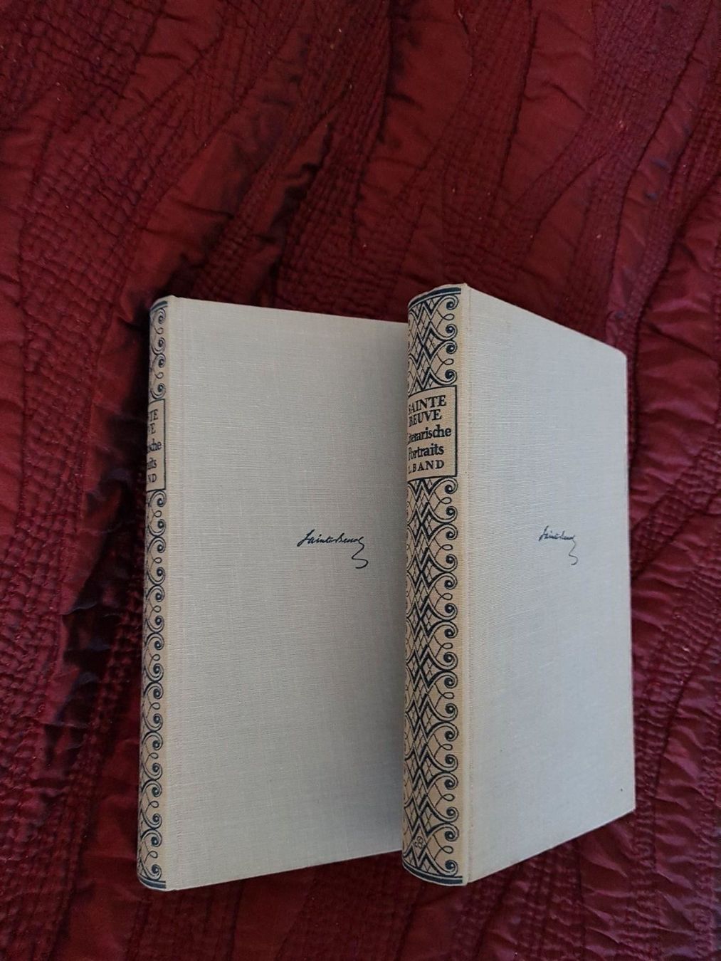 Libri: 2 Bände Saint-Beuve, Literar. Portraits – Usato da zürich venduto da gabab